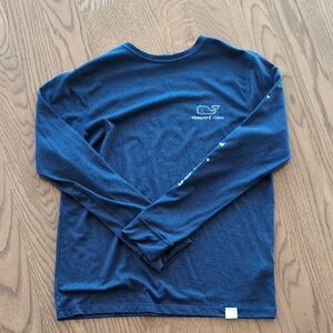 Vineyard Vines blue athletic long sleeve, size small